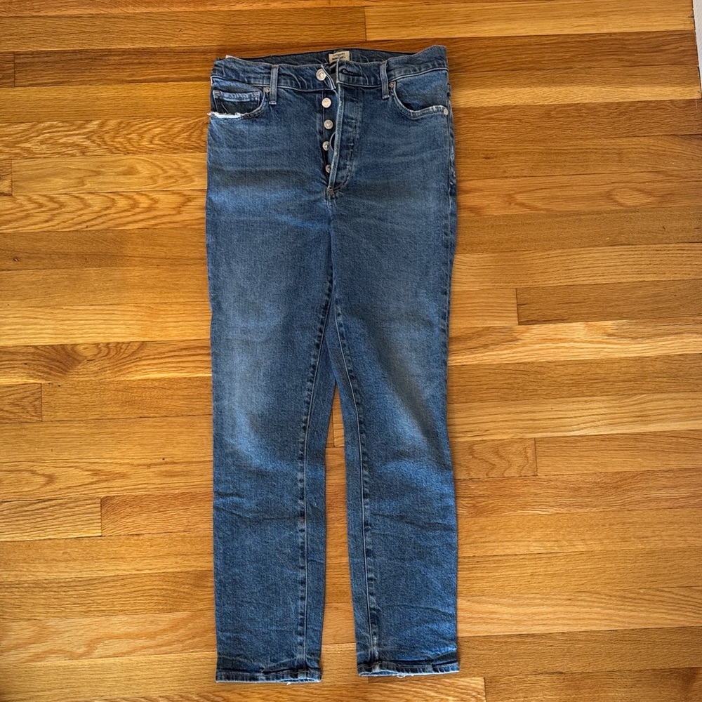 Citizens Of Humanity Dark Blue Skinny Jeans Olivia high raise slim ankle